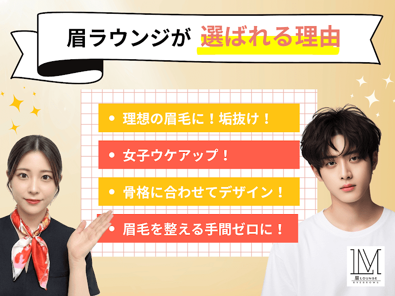 メンズ眉毛サロン 眉LOUNGE 名古屋国際センター